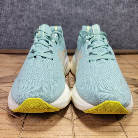 Asics Gel-Nimbus 26 Women 9.5 Wide Light Celadon Yellow Daily Road Running Shoes - Picture 4 of 12